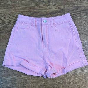 Pink Jean shorts